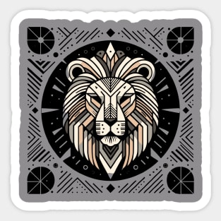 Abstract Animal Lion 1 Sticker